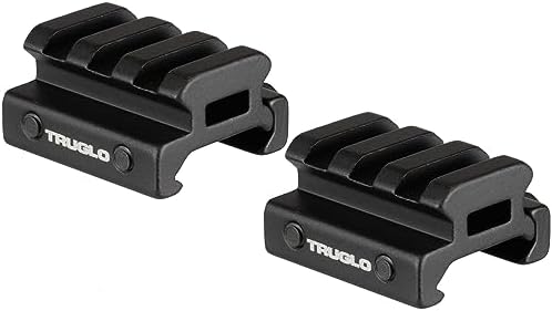 TRUGLO 2 Pack PICATINNY RISER MOUNT 1/2" RISE