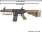 Elite Force M4 CQC AEG 6mm Airsoft Rifle with EFCS Amoeba Version 2 Gearbox