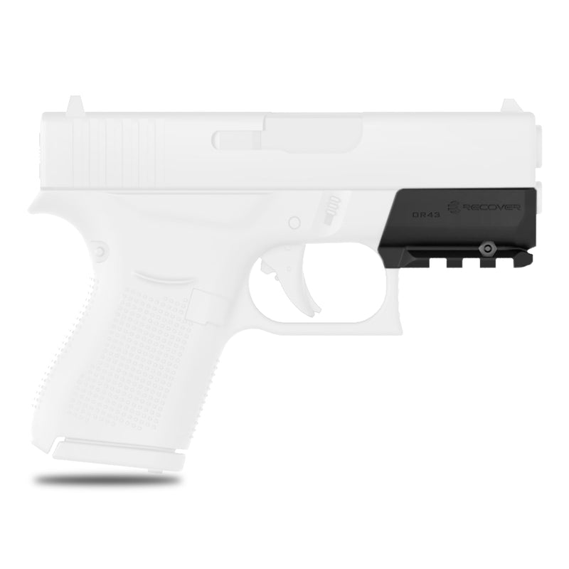 Recover Tactical Picatinny Rail for Glock MOS 43/43X/48, Easy Install, No Mods Required (Glock MOS 43/43X/48)(OR-43)