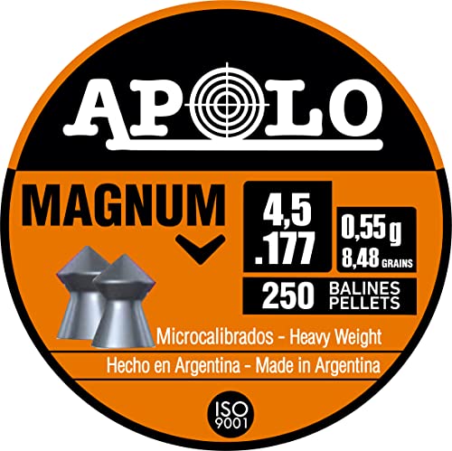 Apolo Magnum Pointed Airgun Pellets .177 Caliber / 8.48 Grains (250 Count)