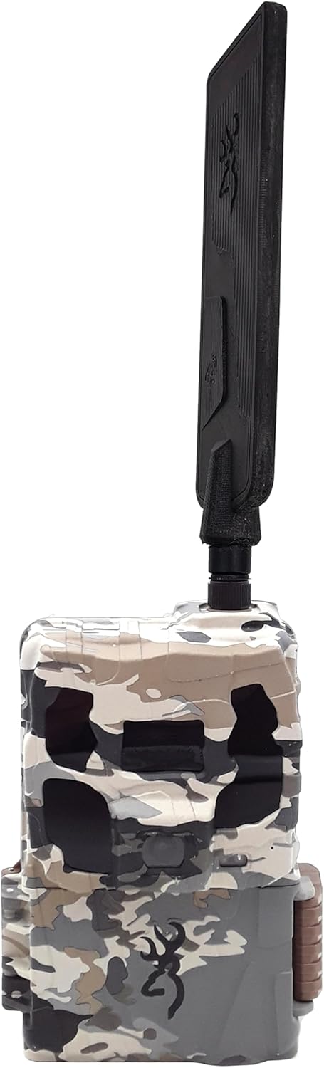 Browning 2024 Defender Pro Scout Max HD 24MP Dual SIM Cellular Trail Camera - Ultra High Gain Antenna, Smart Infrared Video, 100' Detection Range & Smartphone App Compatibility (OVIX Camo)