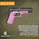 Recover Tactical CC3H Grip and Rail System for The 1911 - PINK