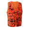 Blaze Orange/Camo Hunting Vest, Hunting Safety Reversible Vest for Adults Unisex (XX-Large)