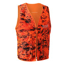 Blaze Orange/Camo Hunting Vest, Hunting Safety Reversible Vest for Adults Unisex (Medium)