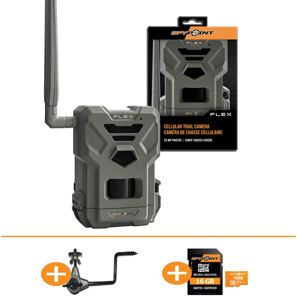 SPYPOINT Flex shops Dual-Sim Cellular Trail Camera 33MP Photos 1080p Videos with Sound